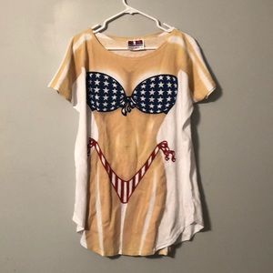 Never been worn funny beach coverup